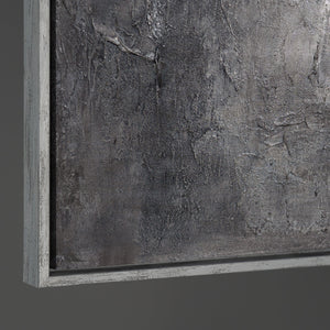 Abstraktes Wandbild mit hochwertigem Rahmen im modernen Stil