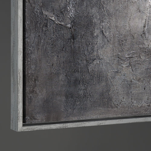 Abstraktes Wandbild mit hochwertigem Rahmen im modernen Stil