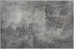 Handgemalte Bilder im Rahmen texturierte Abstrakte Kunst „Erinnerung des Steins“