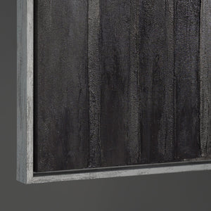 Detailaufnahme der Textur eines modernen abstrakten Wandbildes