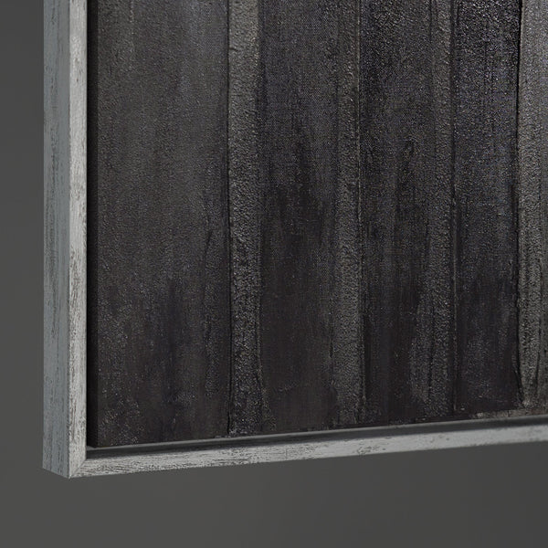 Detailaufnahme der Textur eines modernen abstrakten Wandbildes