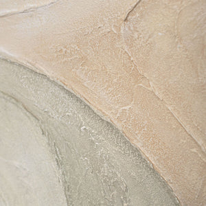 Acrylmalerei mit Struktur im Rahmen „Spuren des Regens“