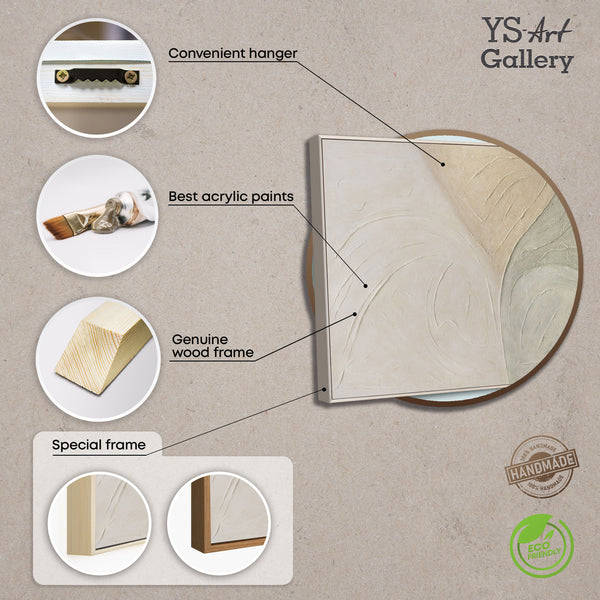 Modernes abstraktes Wandbild mit Struktur und zeitloser Ästhetik