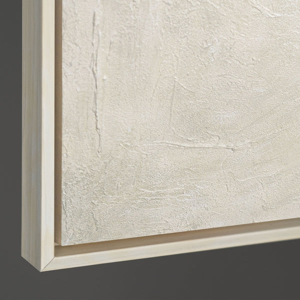 Acrylmalerei mit Struktur im Rahmen „Spuren des Regens“