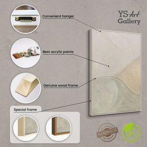 Acrylbild auf Leinwand „Spuren des Regens“ – Moderne Wandkunst mit Struktur