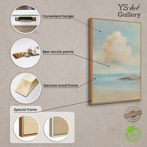 Handgemaltes Leinwandbild „Leichtigkeit des Seins“ – Moderne Acrylmalerei Meer