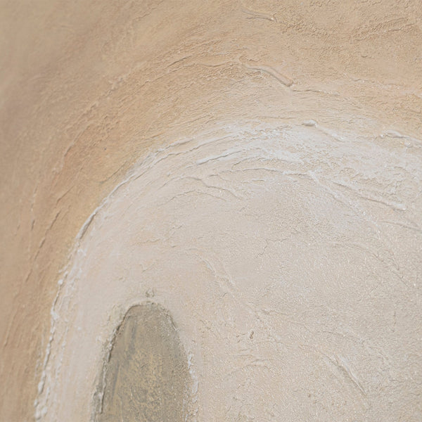 Abstraktes Wandbild mit harmonischen Formen und natürlicher Farbwirkung