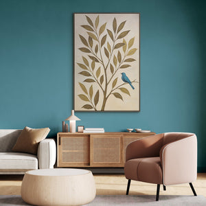 Abstraktes Wandbild in modernem Stil mit feiner Struktur 