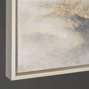 Modernes abstraktes Leinwandbild mit ruhiger mineralisch