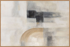 Minimalistisches abstraktes Gemälde mit strukturierter Oberfläche