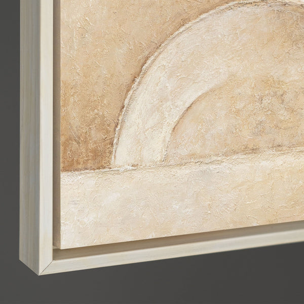 Abstrakte Texturmalerei mit sanften Übergängen und Tiefe