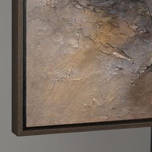 Detailaufnahme der Textur eines modernen abstrakten Wandbildes