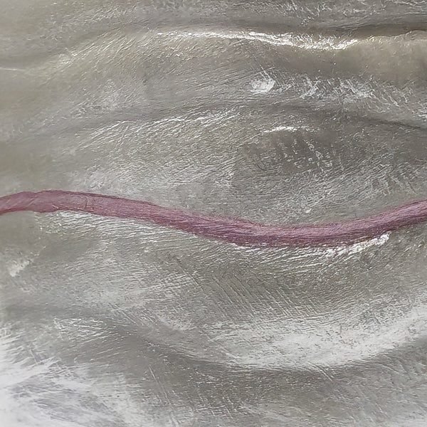 Keramikvase – handbemalt in Silbergrau, 21 cm
