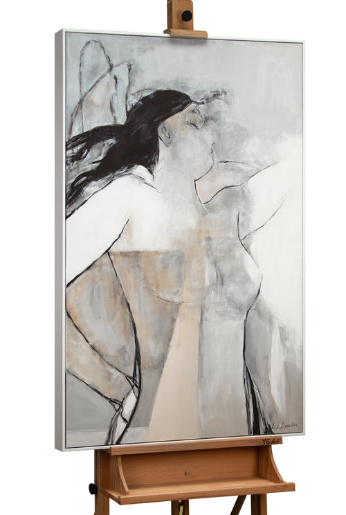 Handgemalte bilder auf leinwand im Rahmen “Mechelen“