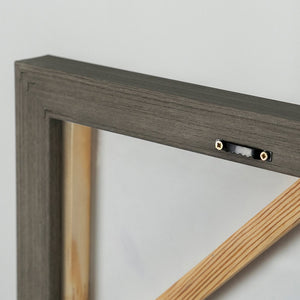 Rückseite Leinwand mit Rahmen