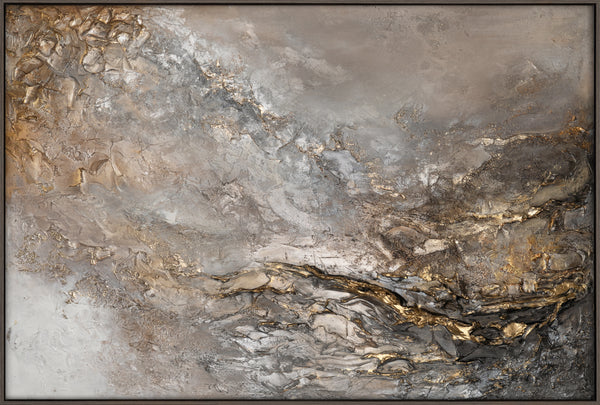 Großes modernes Gemälde „Universum I“ – Acrylbild auf Leinwand