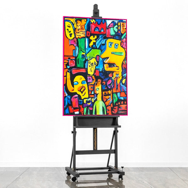 Handgemalte bilder auf leinwand Mosaik der Identität Originelle wanddeko wohnzimmer