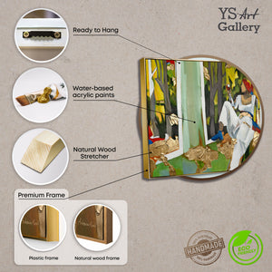 Abstrakte Gemälde mit Rahmen "Inspiration" modernes Wohnzimmer