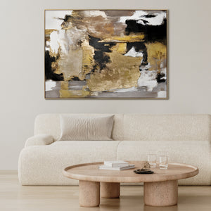 Moderne Kunst "Goldene Fragmente" mit Rahmen berühmte Gemälde