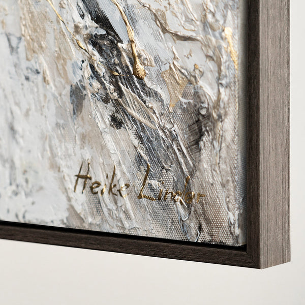 Gemälde malen abstrakt Schmetterling mit Rahmen Goldene Flügel Leinwandbilder Wohnzimmer