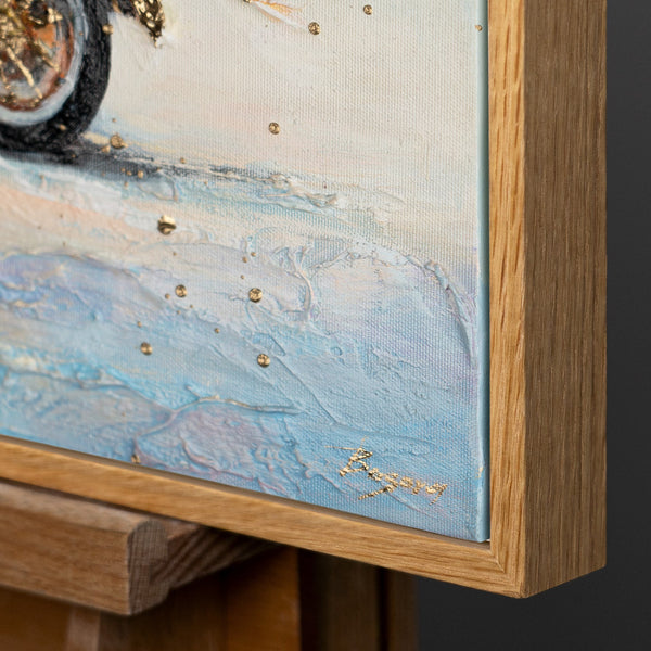 Rahmen aus natürlichem Holz – Detail
