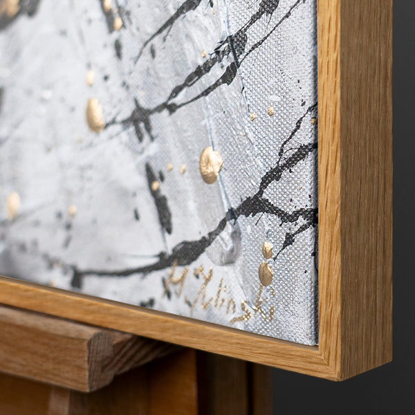 Rahmen aus natürlichem Holz – Detail