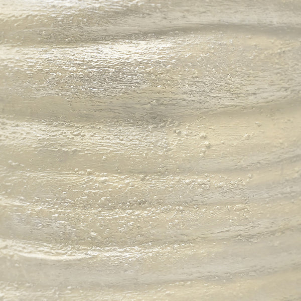 Porzellanvase handbemalt in Cremeweiß, 30,5 cm