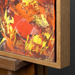 Acrylbild modern handgemalte "Papagei in der Sonne"