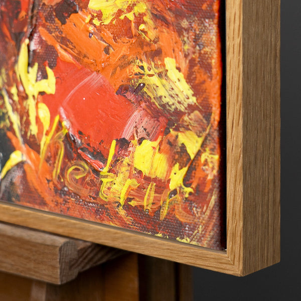 Acrylbild modern handgemalte "Papagei in der Sonne"