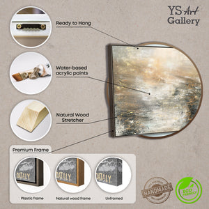 Gerahmtes Landschaftsgemälde, bereit zum Aufhängen