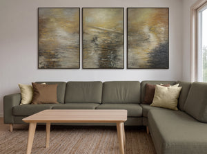 Handgemalte bilder auf leinwand acrylgemälde "Kraft der Elemente"