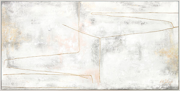 Moderne Abstrakte Gemälde "Goldenes Schleife"