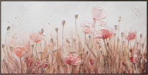 Blumen acrylbilder auf leinwand "Mohnblumen"