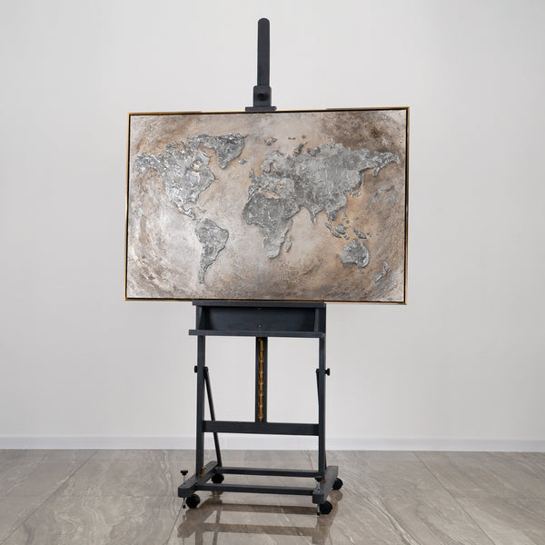 Leuchtende Kunstwerke Gemälde Handgemalt "Welt auf Leinwand"