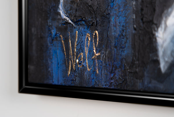 Struktur Wandkunst mit Licht