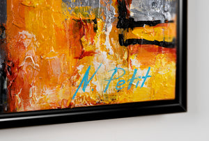 Nachtleuchtende Gemälde «Kleinstadt»