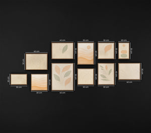 Natur-Bilder gemalt auf Leinwand mit Rahmen
