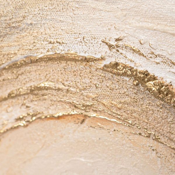 Exklusive Wandbilder Blätter abstrakt mit Acrylfarben im Rahmen