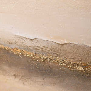 Bilderwand Set Praxis moderne Kunst warme Farben Gold Beige