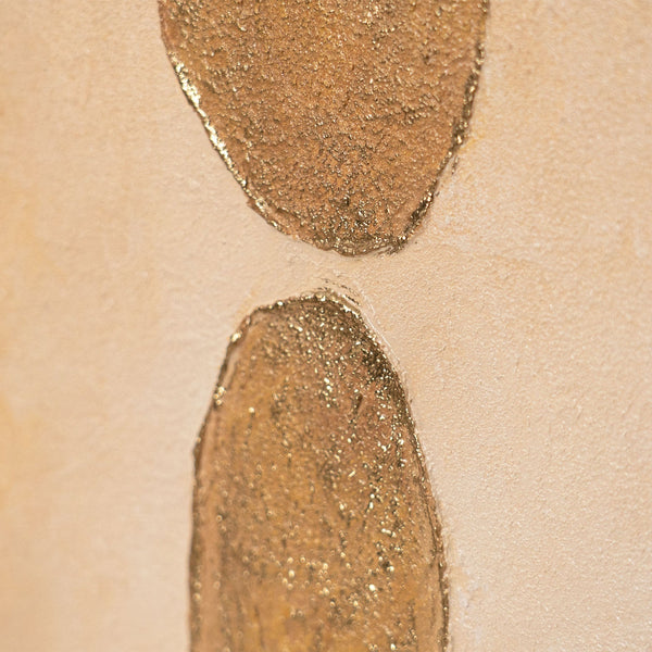 Natur Wandbilder abstrakt mit Acrylfarben im Rahmen für die Praxis