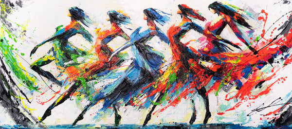 Künstlerische Acrylmalerei Struktur Deko