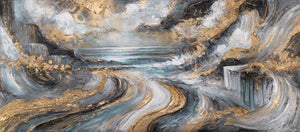 Künstlerische Acrylmalerei Struktur Deko