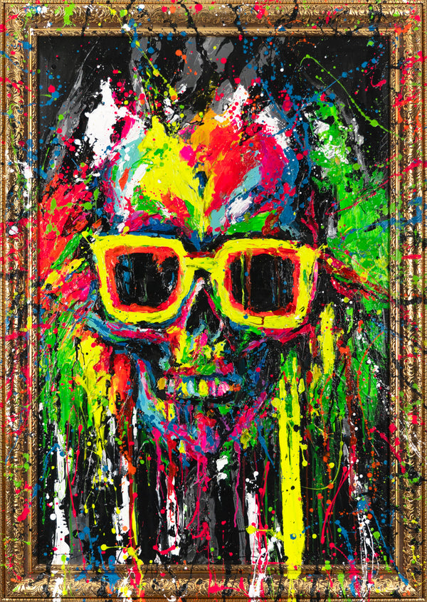 Abstraktes Portrait Leinwandbild