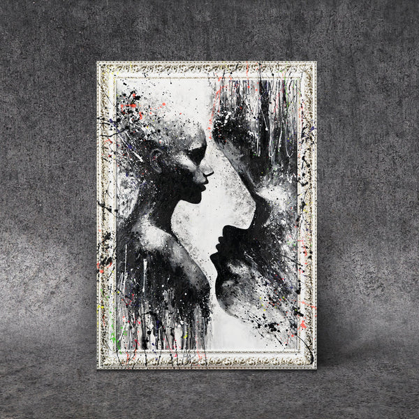 Moderne kunst - Handgemalte Bilder auf Leinwand für Wohnzimmer