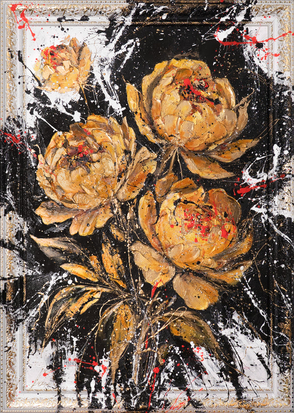 Acryl Leinwandbild Blumen