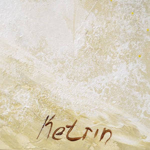 Signatur des Künstlers auf Leinwand