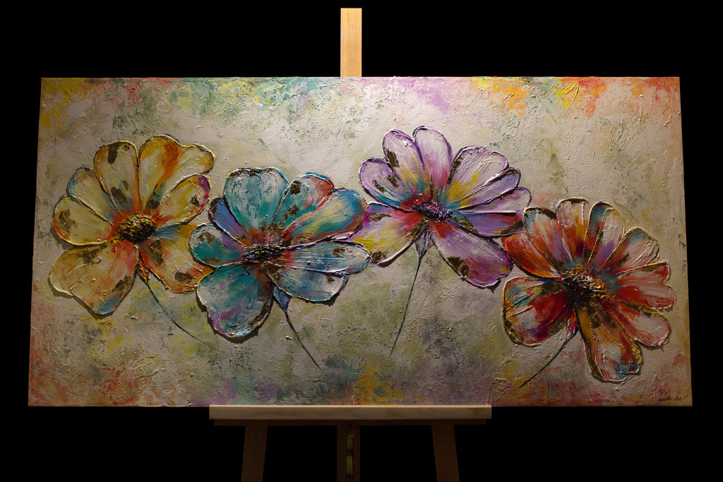 acrylbilder blumen