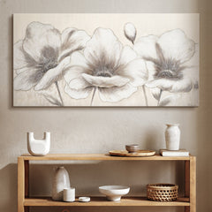 Blumen abstrakte bilder handgemalt Blumen II