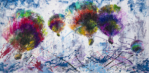 Wandbild Acryl Struktur Kunst Modern