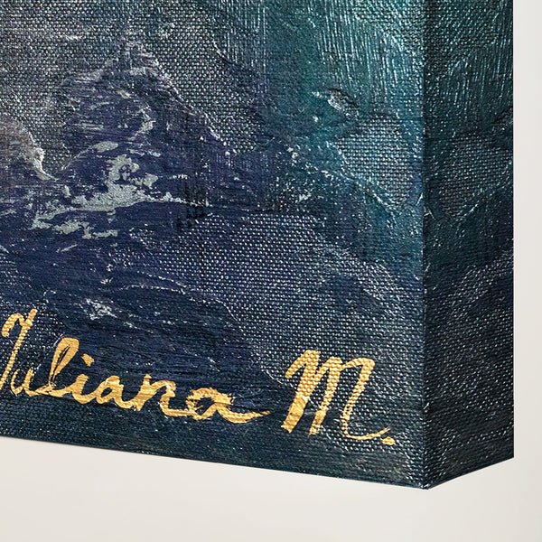 Moderne Abstrakte Gemälde "Fragmente" mit Rahmen Gemälde Wohnzimmer